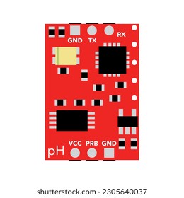 Get accurate pH readings with the Atlas Scientific pH Circuit - vector illustration available in EPS format for easy download