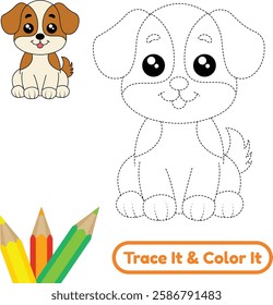 Get adorable dog vector art for coloring fun. These beautiful puppy illustrations are ideal for kids and pet lovers who enjoy creative and relaxing coloring activities.