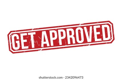 Get Approved rubber stamp vector illustration on white background. Get Approved rubber stamp.