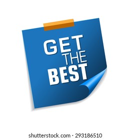 Get The Best Blue Sticky Notes Vector Icon Design