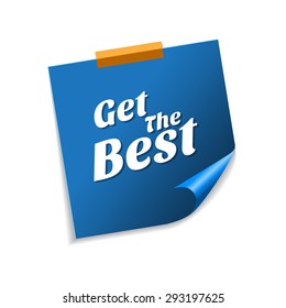 Get The Best Blue Sticky Notes Vector Icon Design