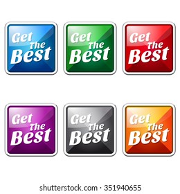 Get The Best Colorful Vector Icon Button