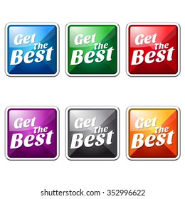 Get The Best Colorful Vector Icon Button