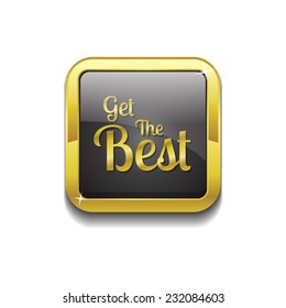 Get The Best Gold Vector Icon Button