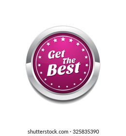 Get The Best Pink Vector Button Icon