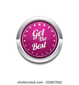 Get The Best Pink Vector Button Icon