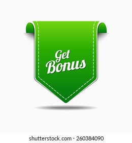 Get Bonus Green Vector Icon Design