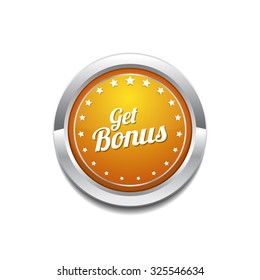 Get Bonus Yellow Vector Icon Button