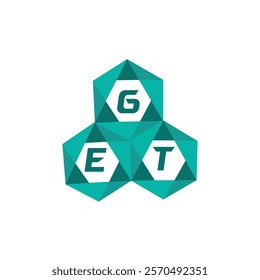 GET creative minimalist letter logo. GET unique vector initials alphabet letter logo design

