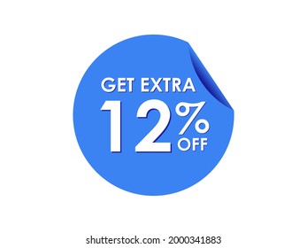 Get Extra 12% percent off Sale Round sticker