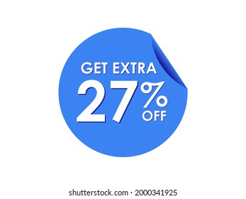 Get Extra 27% percent off Sale Round sticker