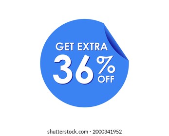 Get Extra 36% percent off Sale Round sticker