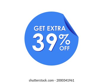 Get Extra 39% percent off Sale Round sticker