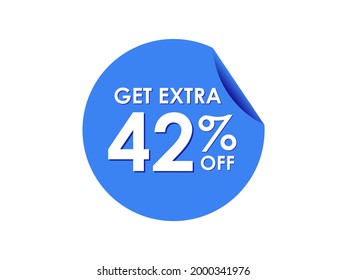 Get Extra 42% percent off Sale Round sticker