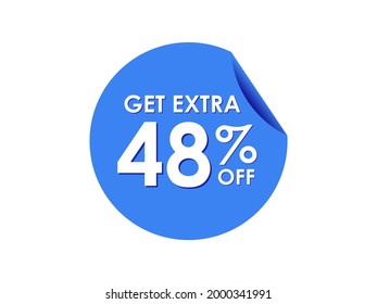 Get Extra 48% percent off Sale Round sticker