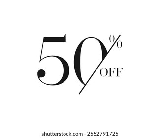 Obtenha 50% extra de desconto no sinal. Sinal de preço de oferta de desconto. Etiqueta de desconto para compras, marketing, publicidade, banner e web. Ilustração isolada de vetor.