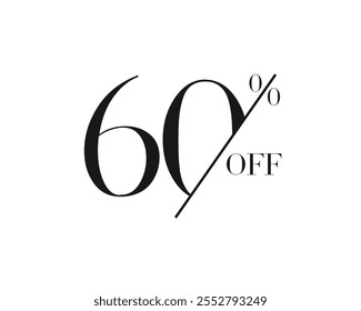 Obtén un 60% de descuento adicional. Muestra de Precio de oferta de descuento. Etiqueta de descuento para compras, marketing, publicidad, Anuncio y Web. Vector Ilustración aislada.