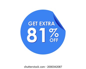 Get Extra 81% percent off Sale Round sticker