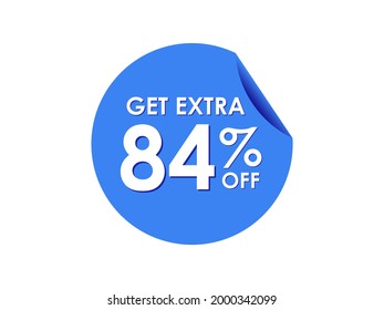 Get Extra 84% percent off Sale Round sticker