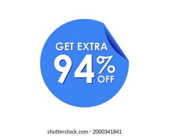 Get Extra 94% percent off Sale Round sticker