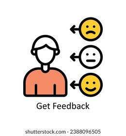 Get Feedback vector  Filled outline Design illustration. Symbol on White background EPS 10 File