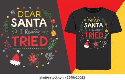 Get festive with our cozy Christmas T-shirt! Perfect for holiday gatherings and spreading cheer all season long.