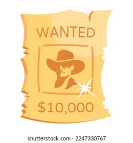 Holen Sie sich ein flaches Symbol für Cowboyposter 