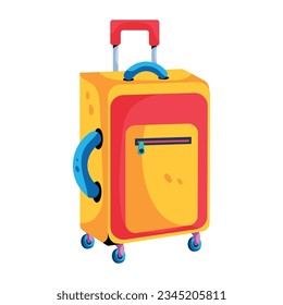 Get flat icon of travel bag 