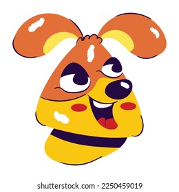 Get a flat sticker of hound