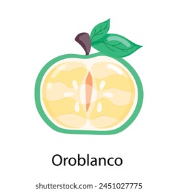 Obtener pegatina plana de un oroblanco