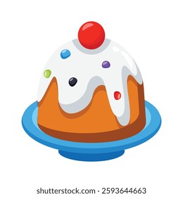 Get a glimpse of christmas pudding 3d style icon