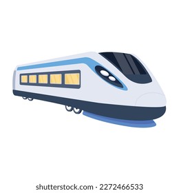 Get a glimpse of flat design of railway transport 