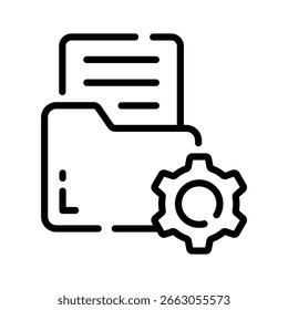 Obter uma visão geral da configuração de pasta ícone linear
