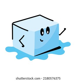 Get a glimpse of ice cube sticker 