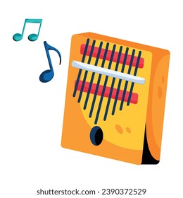 Get a glimpse of kalimba flat icon 