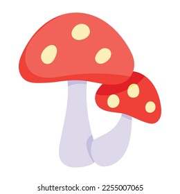 Get a glimpse of mushrooms icon, hand drawn design 