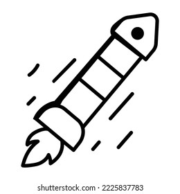 Get a glimpse of spaceship doodle icon 