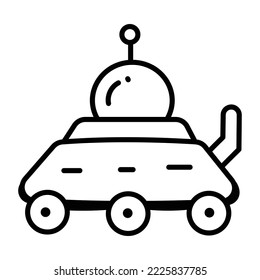 Get a glimpse of spaceship doodle icon 
