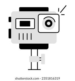 Get a glimpse of stadium camera sketchy icon 