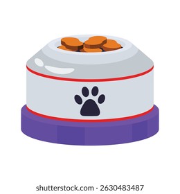 Get a glimpse of this 2d cat food bowl