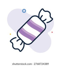 Get a glimpse of this flat outline icon of candy sweet