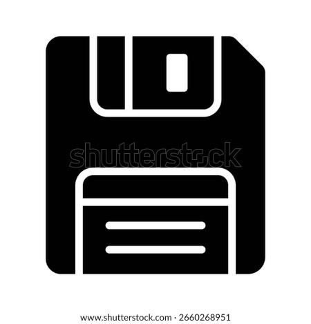 Get a glimpse of this floppy glyph style icon