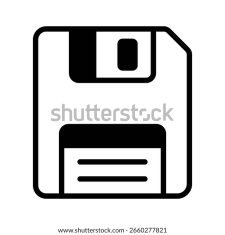 Get a glimpse of this floppy glyph style icon