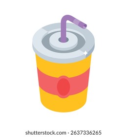 Get a glimpse of this isometric juice container icon