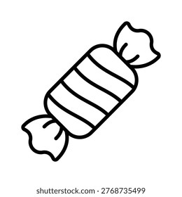 Get a glimpse of this line icon of candy sweet