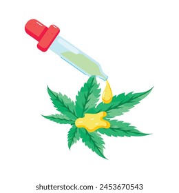 Get a glimpse of weed dropped flat sticker
