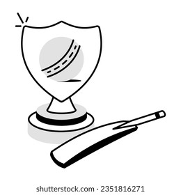 Icono de la recompensa por críquet  