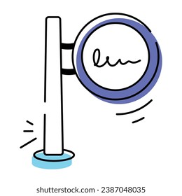 Get a hand drawn icon of hotel board