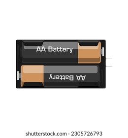 Obtén una ilustración vectorial de alta calidad Battery Pack 2xAA en formato eps para tus proyectos electrónicos
