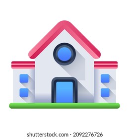 Get hold on this amazing flat icon of school 
